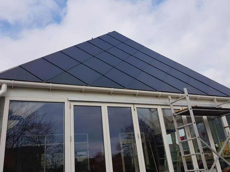 1.12 kWp PV System with LUXOR Solar Spezial Line | Fakse Ladeplads Denmark