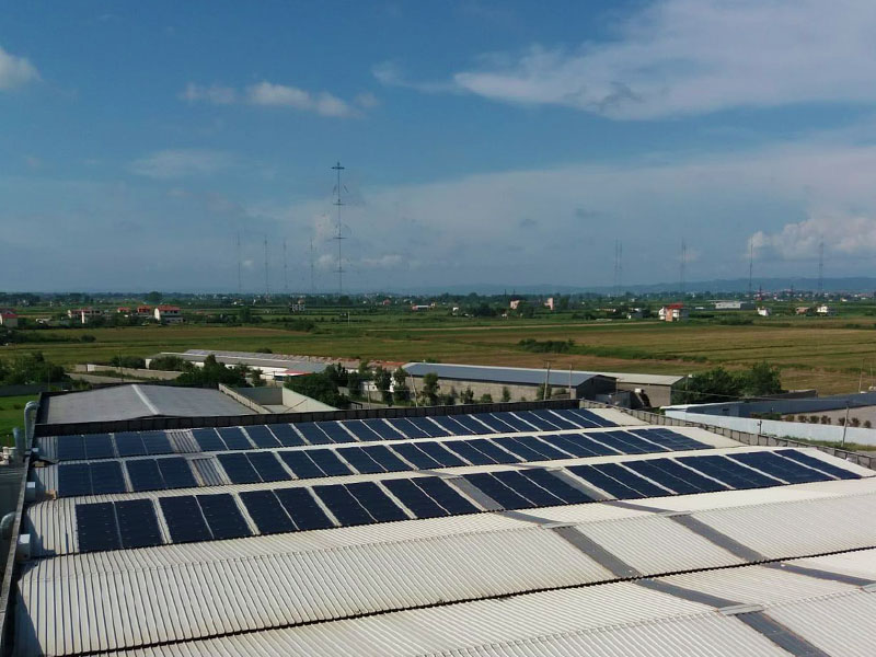 110kW PV Roof System with Secure Line M60 in Albania