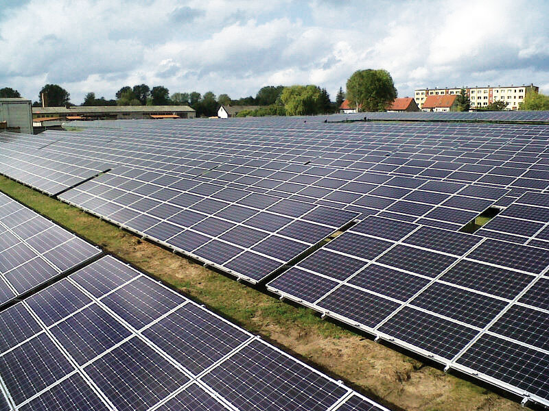 2.8 MW Solar park with Luxor Solar modules in Malchin - Germany
